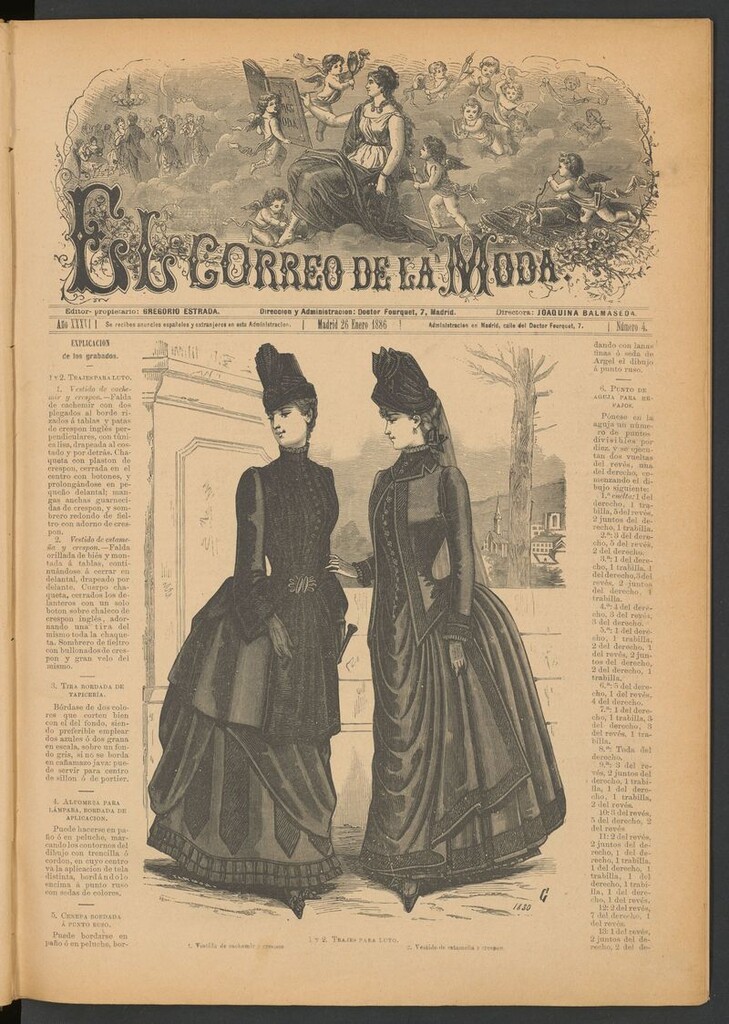 Miniatura de El Correo de la Moda: periódico del bello sexo del 26 de enero de 1886
