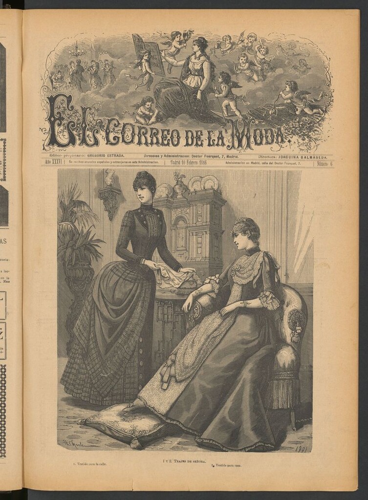 Miniatura de El Correo de la Moda: periódico del bello sexo del 10 de febrero de 1886
