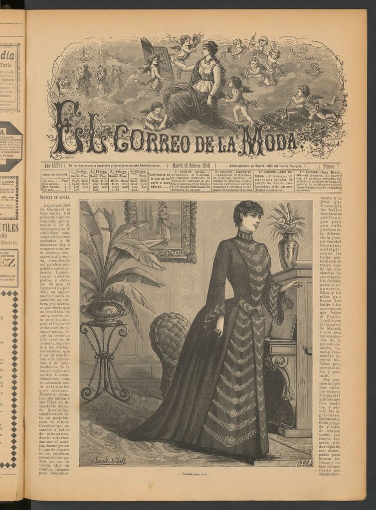 Miniatura de El Correo de la Moda: periódico del bello sexo del 18 de febrero de 1886