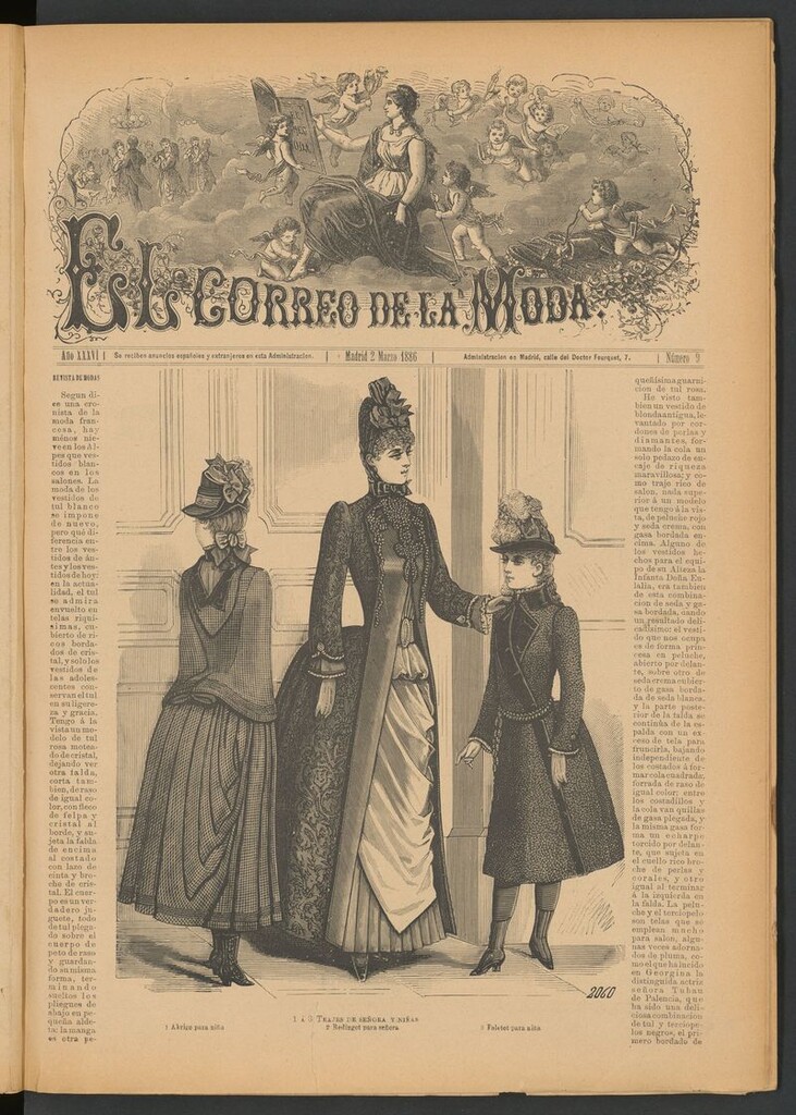 Miniatura de El Correo de la Moda: periódico del bello sexo del 2 de marzo de 1886