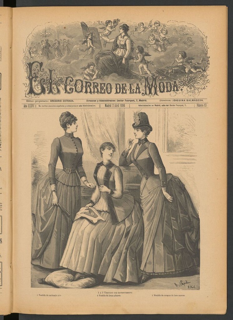 Miniatura de El Correo de la Moda: periódico del bello sexo del 2 de abril de 1886
