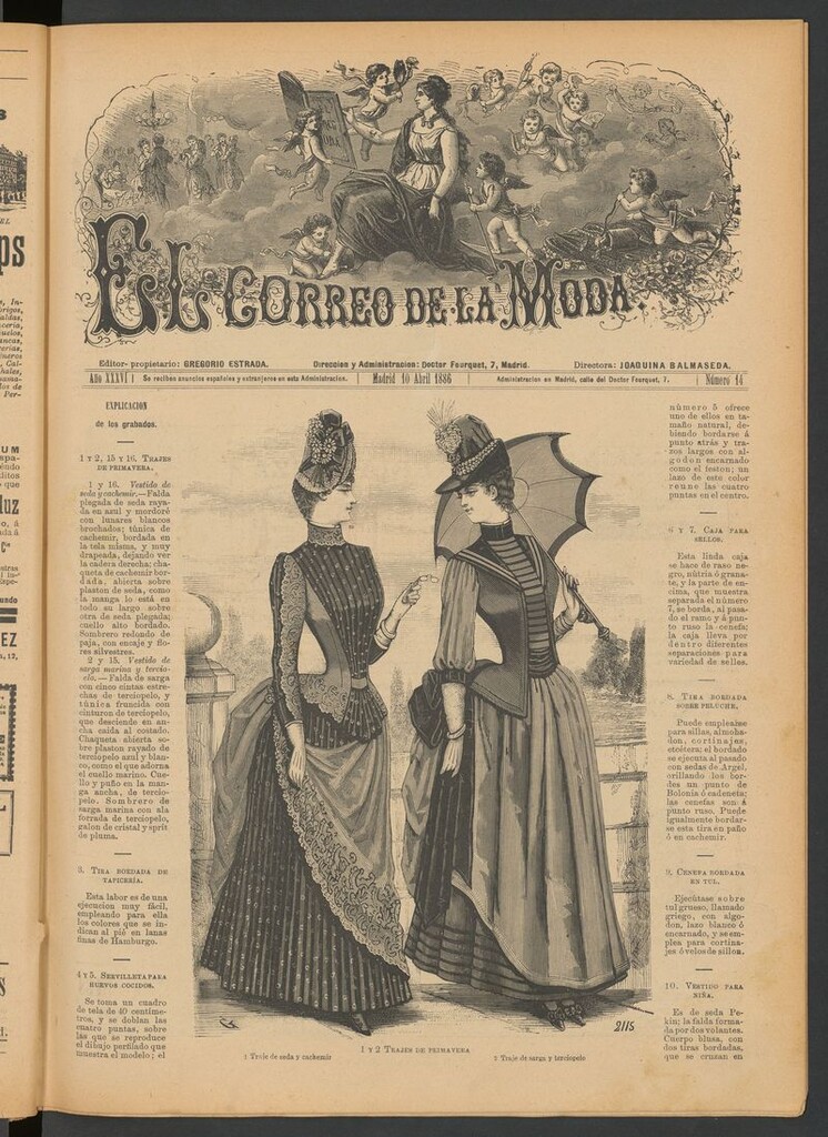 Miniatura de El Correo de la Moda: periódico del bello sexo del 10 de abril de 1886