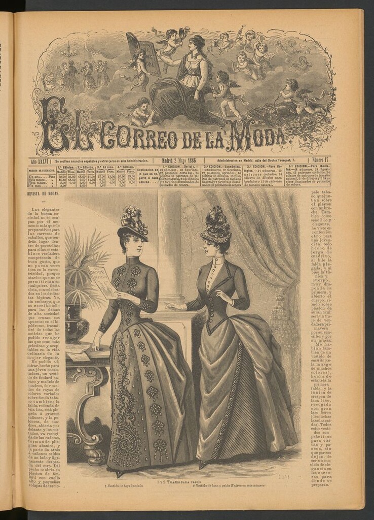 Miniatura de El Correo de la Moda: periódico del bello sexo del 2 de mayo de 1886