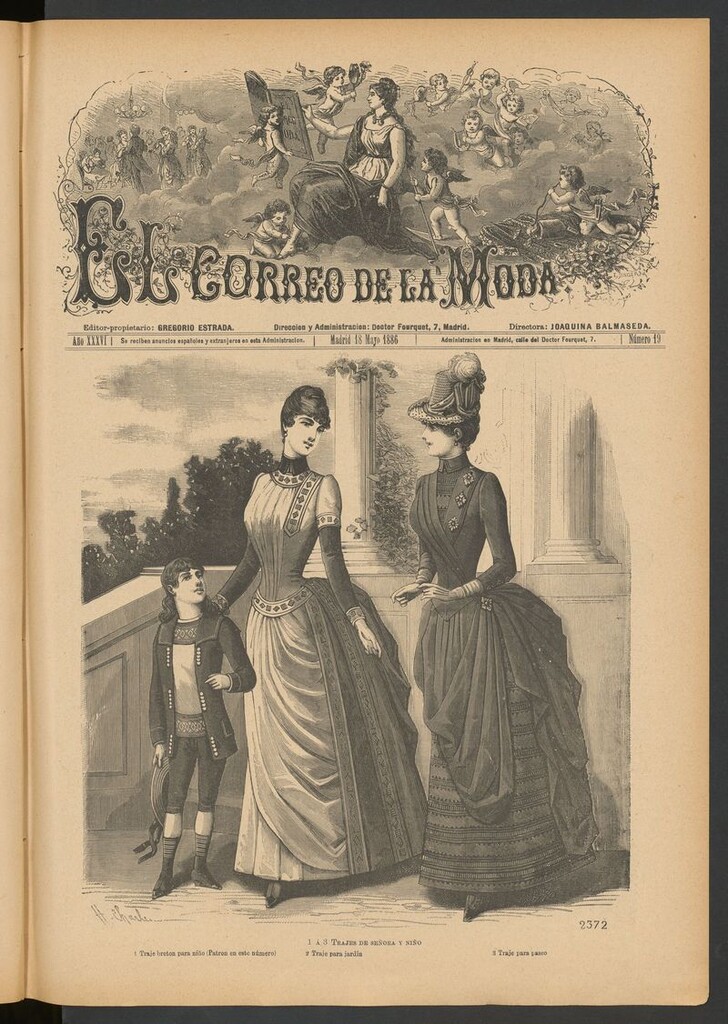 Miniatura de El Correo de la Moda: periódico del bello sexo del 18 de mayo ade 1886
