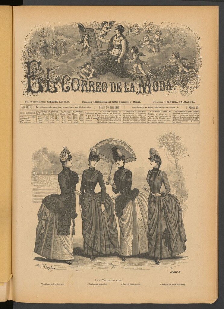 Miniatura de El Correo de la Moda: periódico del bello sexo del 26 de mayo de 1886