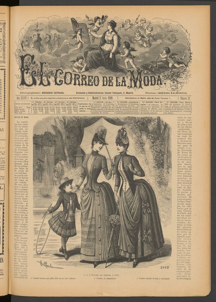 Miniatura de El Correo de la Moda: periódico del bello sexo del 2 de junio de 1886