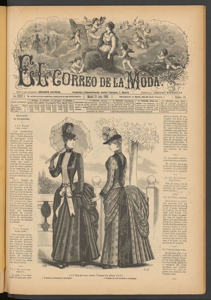 Miniatura de El Correo de la Moda: periódico del bello sexo del 26 de junio de 1886