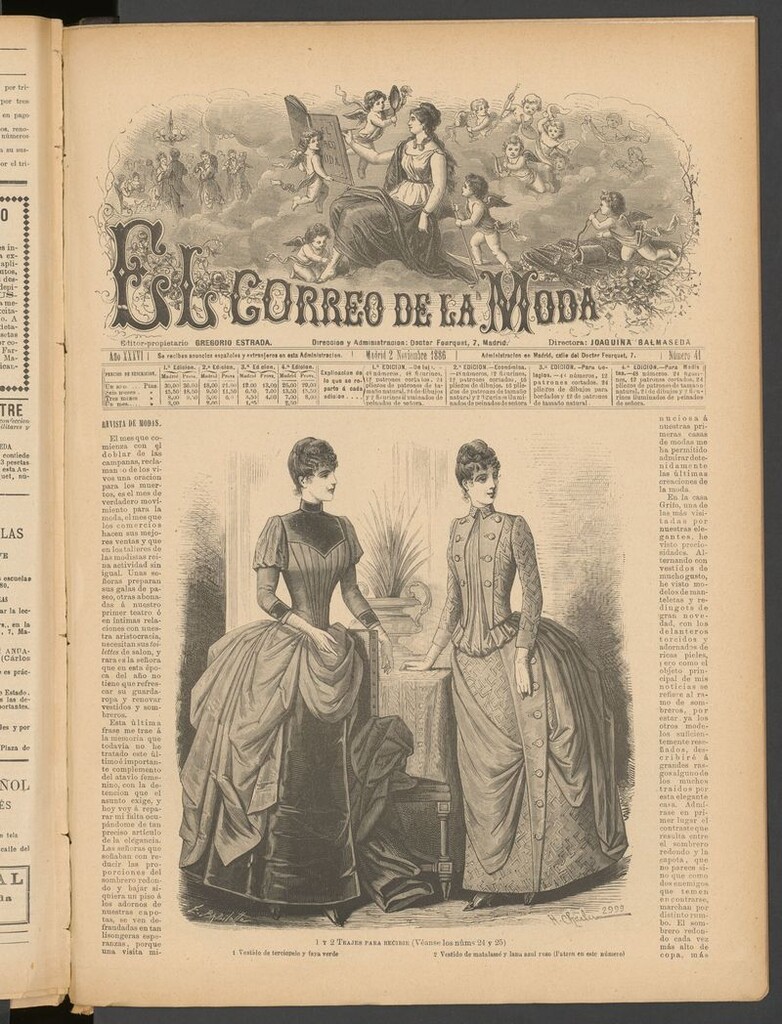 Miniatura de El Correo de la Moda: periódico del bello sexo el 2 de noviembre de 1886