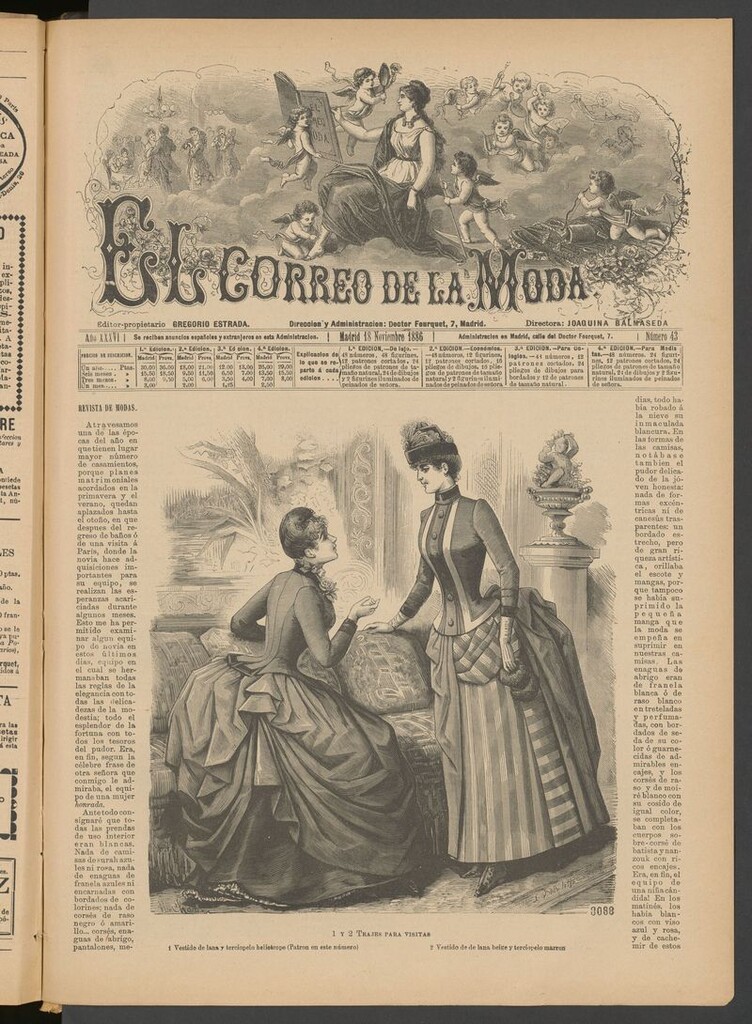 Miniatura de El Correo de la Moda: periódico del bello sexo del 18 de noviembre de 1886