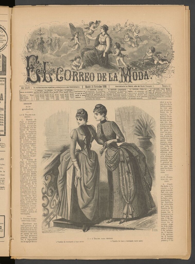 Miniatura de El Correo de la Moda: periódico del bello sexo del 26 de noviembre de 1886