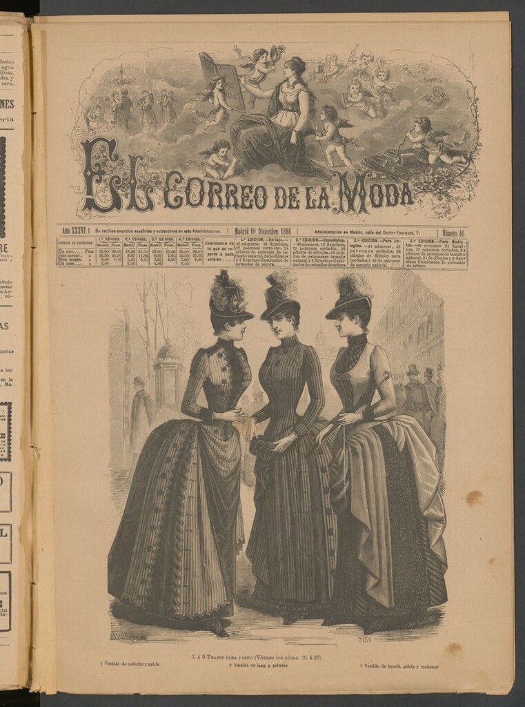 Miniatura de El Correo de la Moda: periódico del bello sexo del 10 de diciembre de 1886