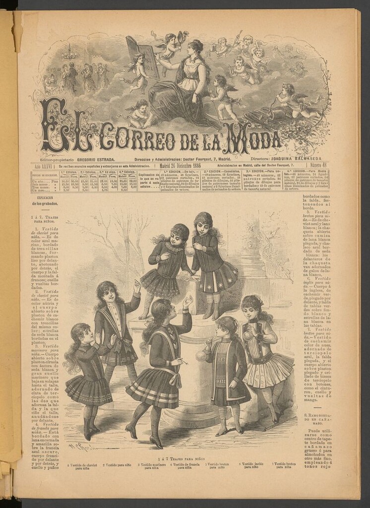 Miniatura de El Correo de la Moda: periódico del bello sexo del 26 de diciembre de 1886