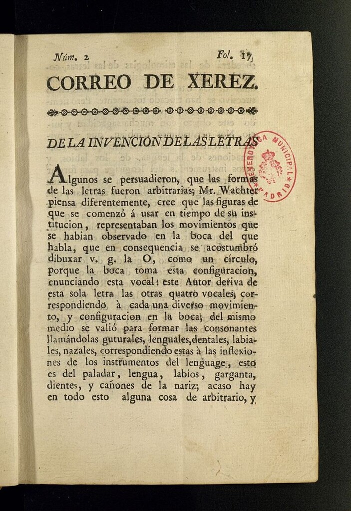Miniatura de El Correo de Xerez de abril de 1800, nº 2