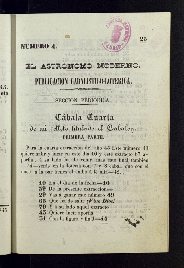 Miniatura de El Astrónomo Moderno de noviembre de 1845