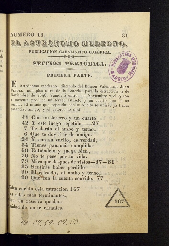 Miniatura de El Astrónomo Moderno de junio de 1846