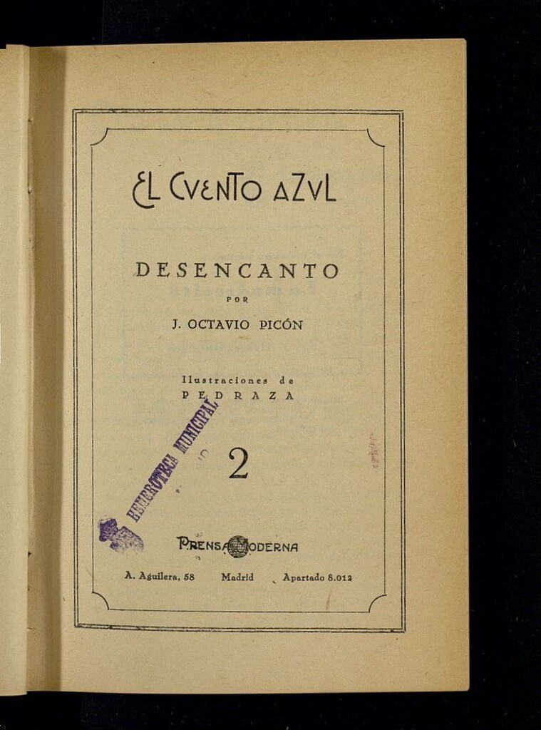 Miniatura de El Cuento Azul del 14 de noviembre de 1929, cuento nº 2