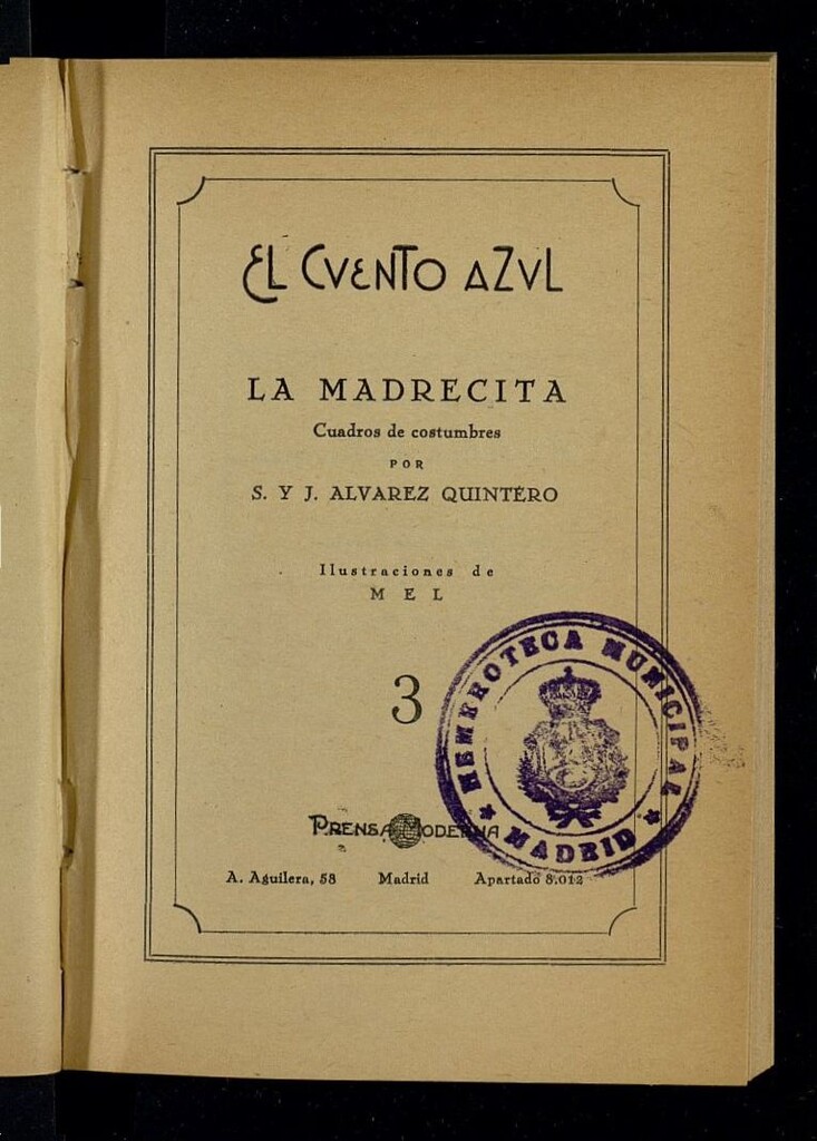 Miniatura de El Cuento Azul del 14 de noviembre de 1929, cuento nº 3