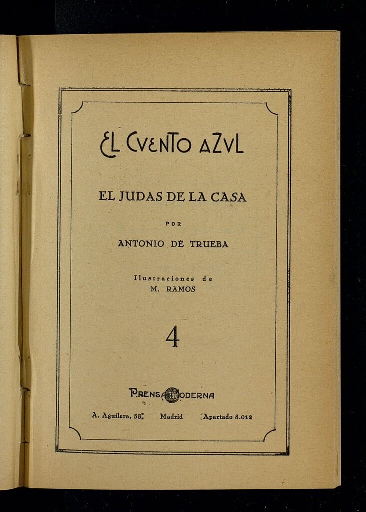 Miniatura de El Cuento Azul del 14 de noviembre de 1929, cuento nº 4