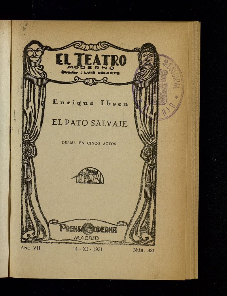 Miniatura de El Teatro Moderno (Madrid. 1926) del 14 de noviembre de 1931