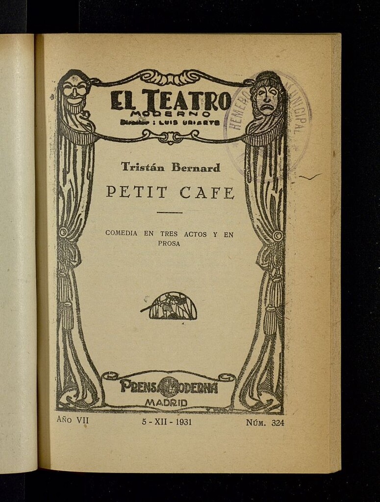 Miniatura de El Teatro Moderno (Madrid. 1926) del 5 de diciembre de 1931