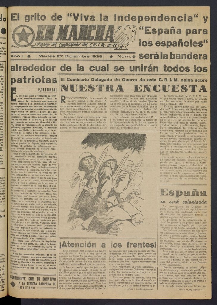 Miniatura de En Marcha del 27 de diciembre de 1938