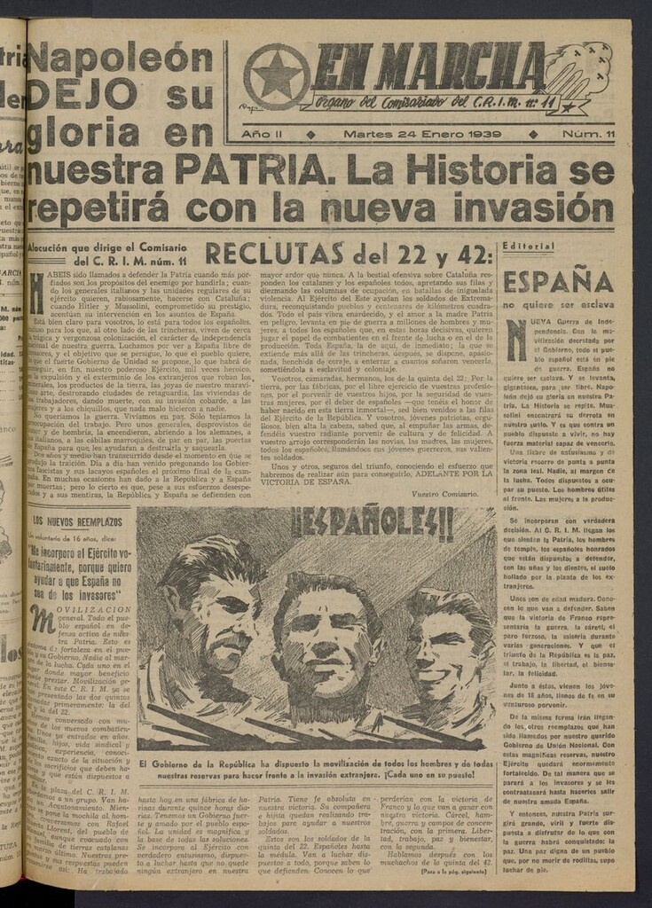 Miniatura de En Marcha del 24 de enero de 1939