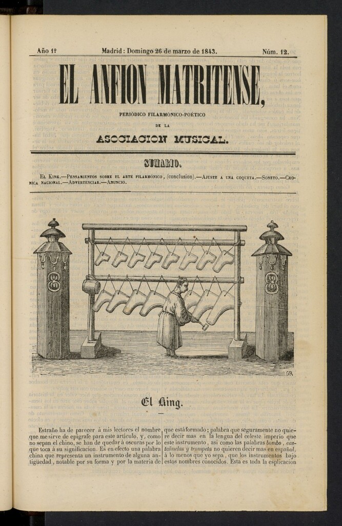 Miniatura de El Anfión Matritense del 26 de marzo de 1843