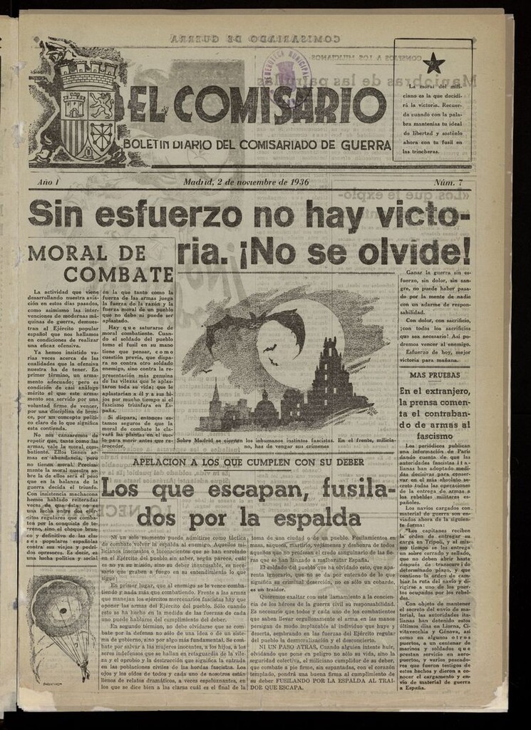Miniatura de El Comisario (Madrid, 1936) del 2 de noviembre de 1936