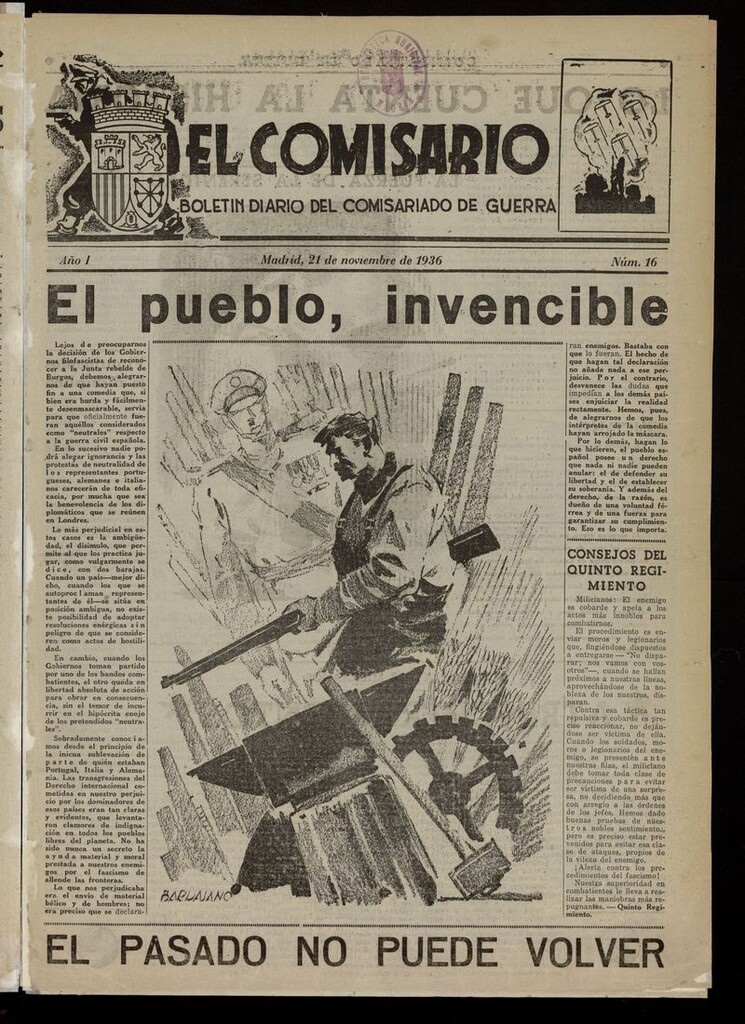Miniatura de El Comisario (Madrid, 1936) del 21 de noviembre de 1936
