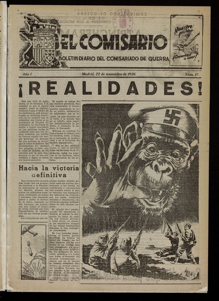 Miniatura de El Comisario (Madrid, 1936) del 22 de noviembre de 1936