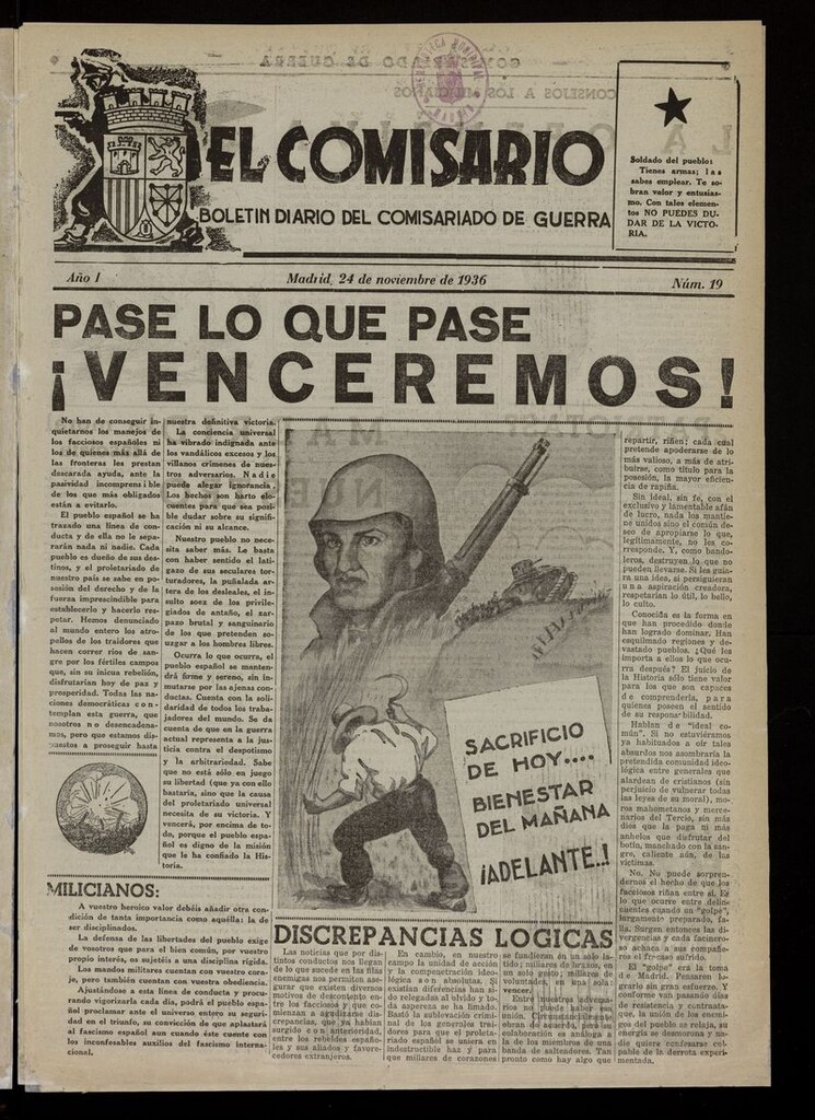 Miniatura de El Comisario (Madrid, 1936) del 24 de noviembre de 1936