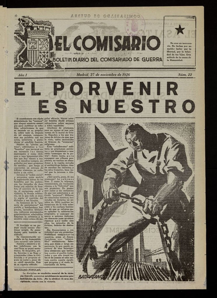 Miniatura de El Comisario (Madrid, 1936) del 27 de noviembre de 1936