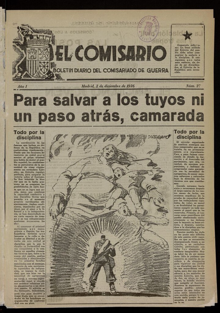 Miniatura de El Comisario (Madrid, 1936) del 2 de diciembre de 1936