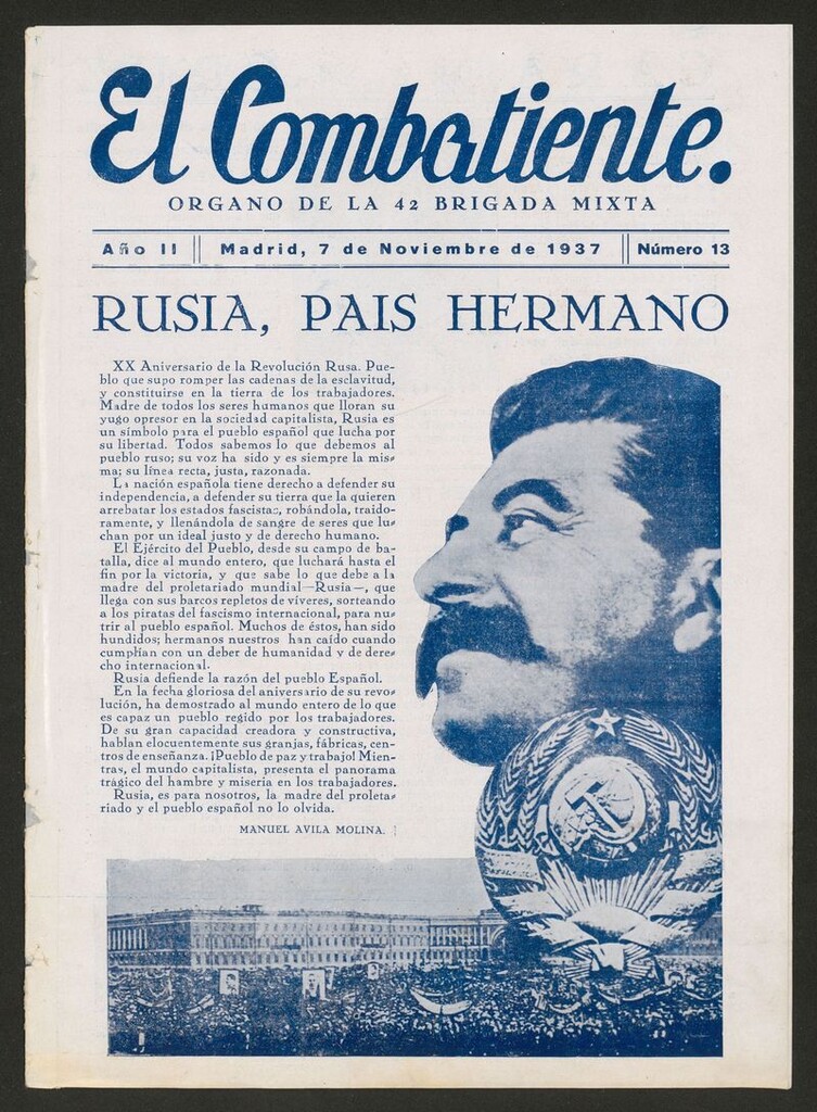 Miniatura de El Combatiente: Portavoz del Frente de Carabanchel del 7 de noviembre de 1937