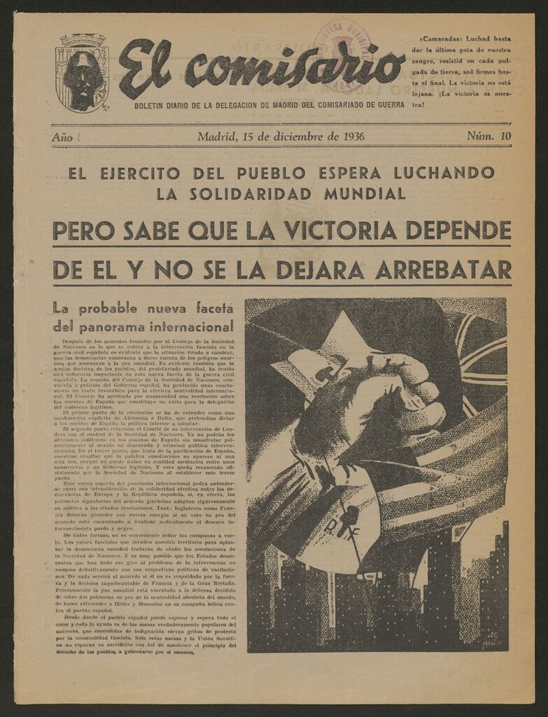 Miniatura de El Comisario: Boletín Diario del Comisariado de Guerra del 15 de diciembre de 1936