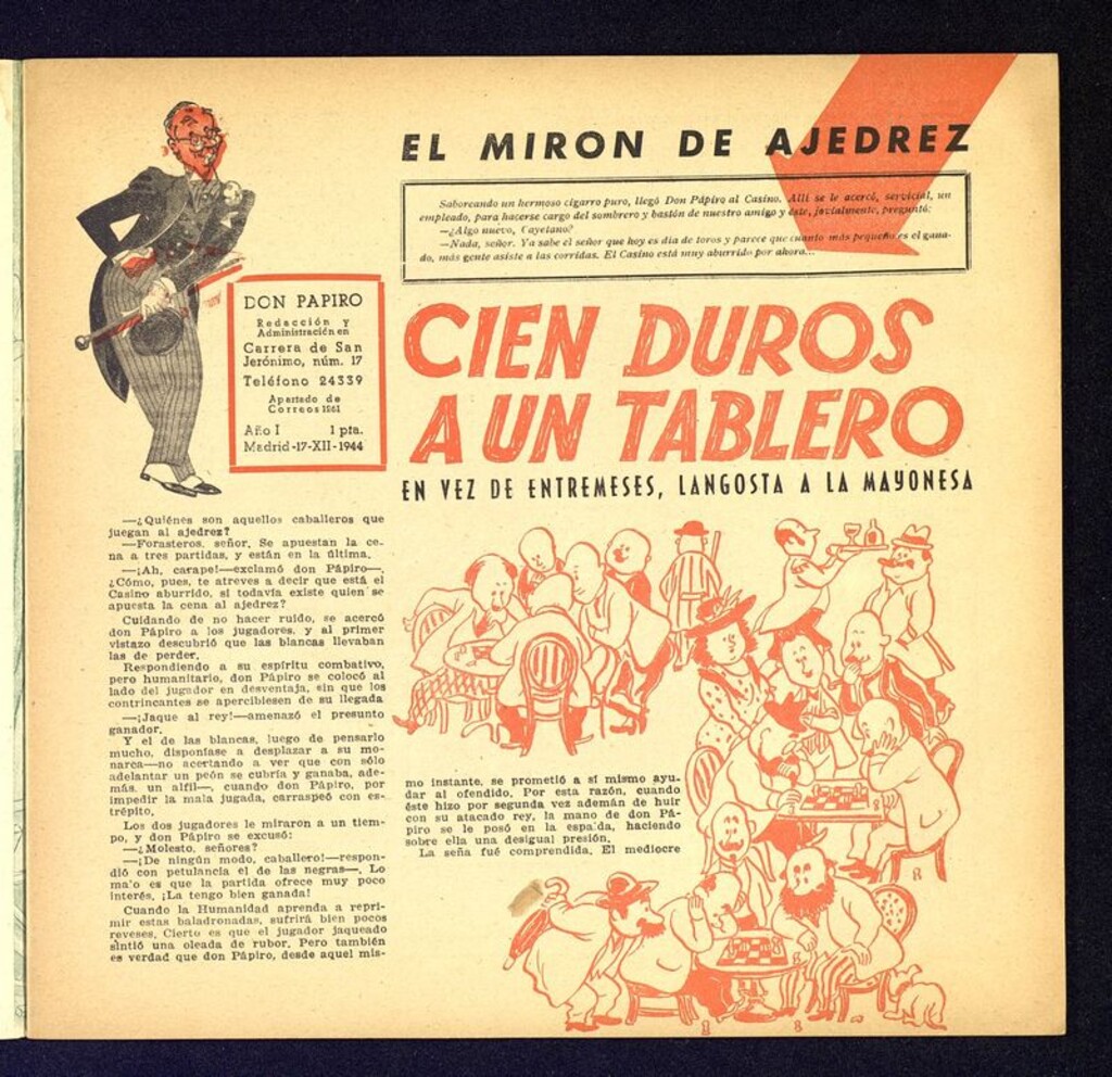 Miniatura de Don Pápiro del 17 de diciembre de 1944