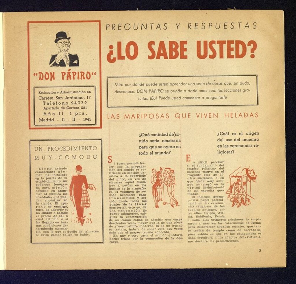 Miniatura de Don Pápiro del 11 de febrero de 1945