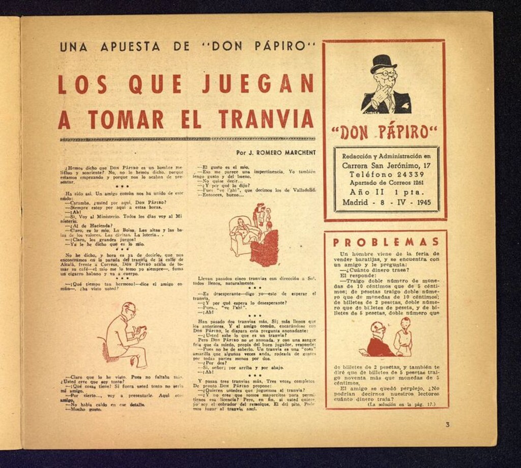 Miniatura de Don Pápiro del 8 de abril de 1945