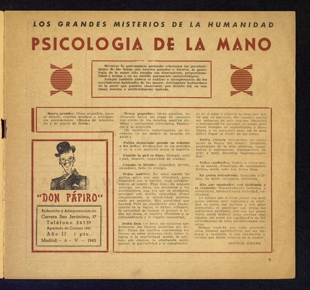 Miniatura de Don Pápiro del 6 de mayo de 1945