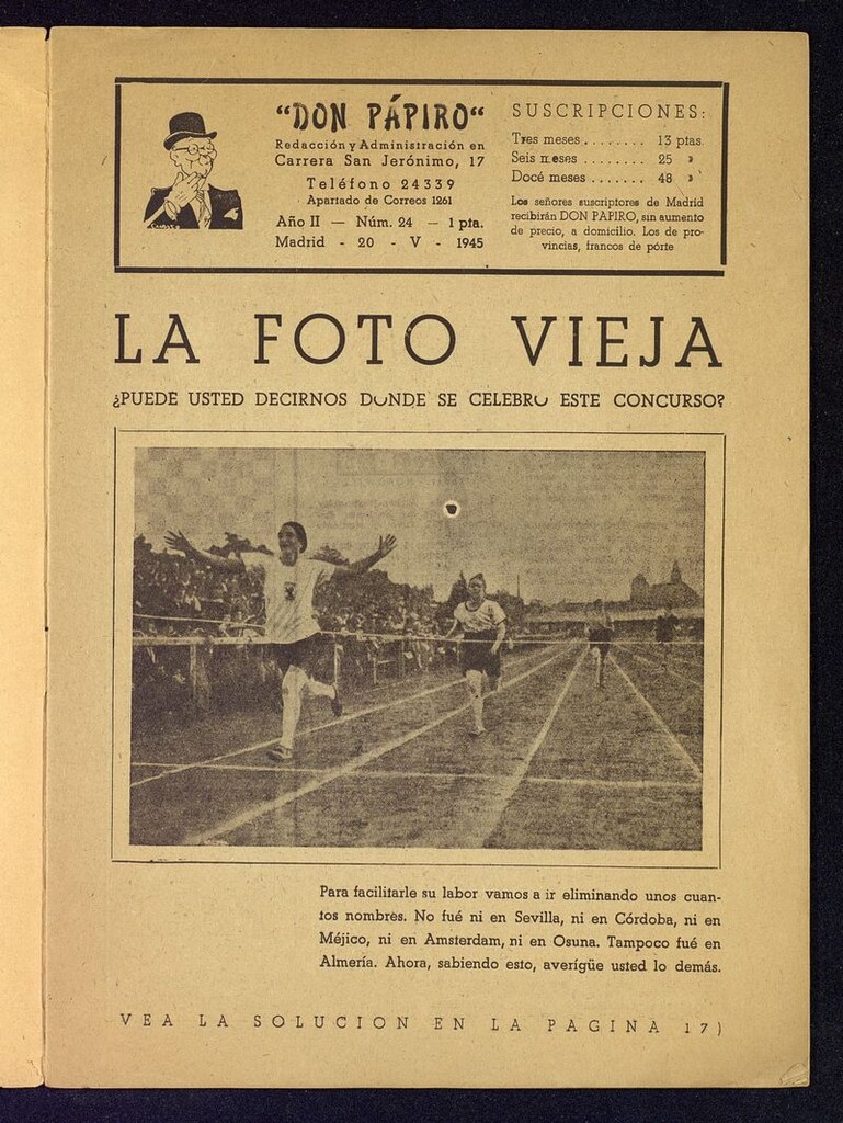 Miniatura de Don Pápiro del 20 de mayo de 1945