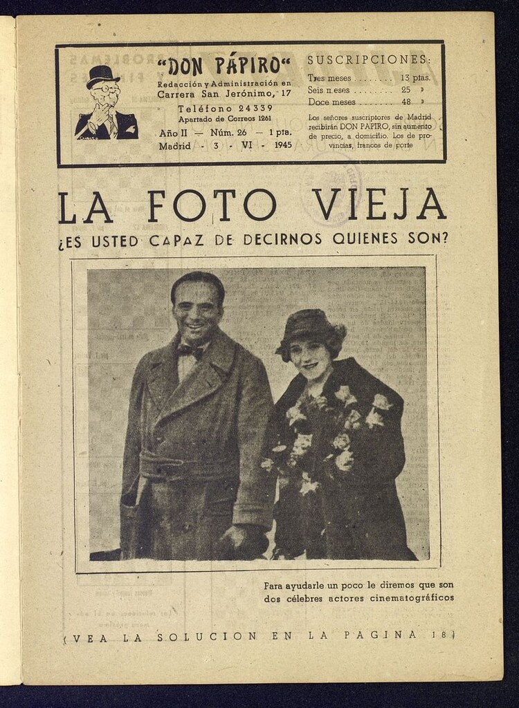 Miniatura de Don Pápiro del 3 de junio de 1945