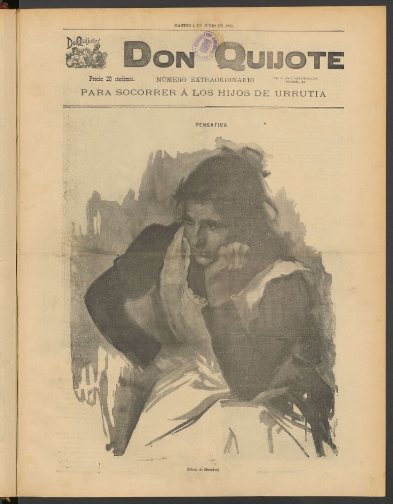 Miniatura de Don Quijote (Madrid) del 4 de junio de 1895, nº extraordinario