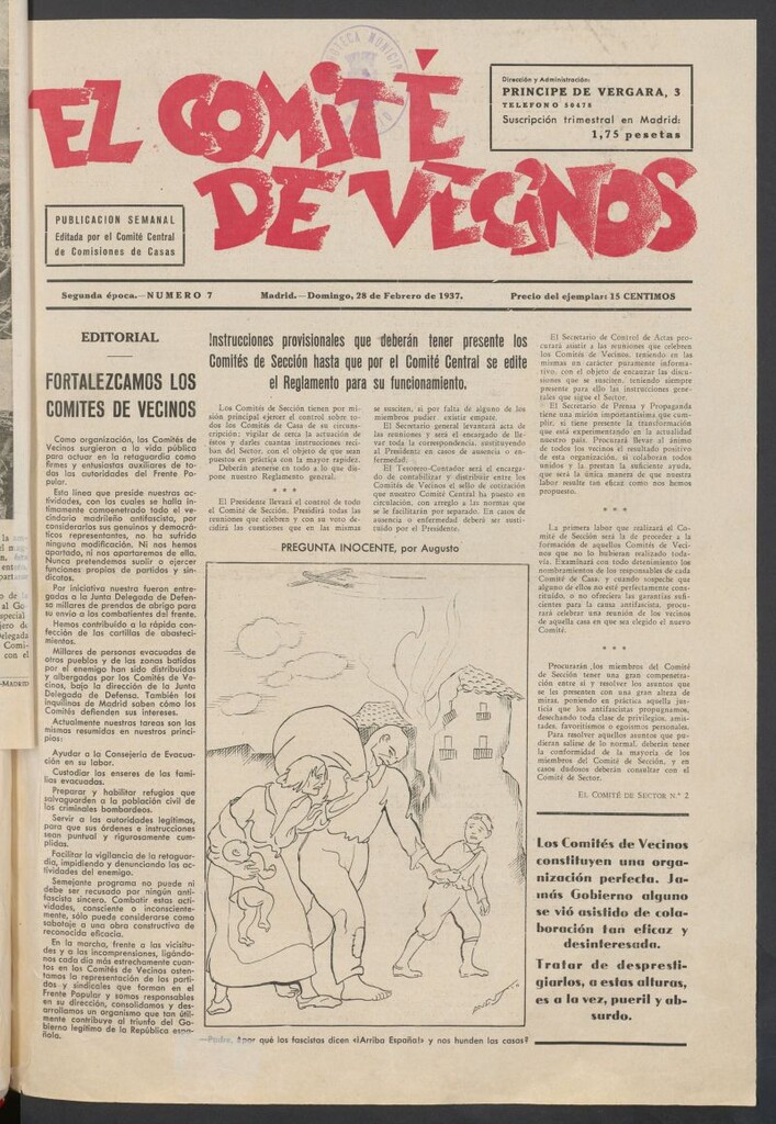 Miniatura de El Comité de Vecinos del 28 de febrero de 1937