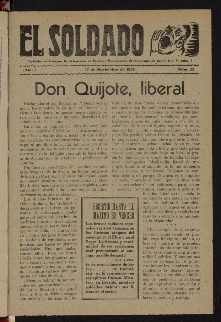 Miniatura de El Soldado del 17 de noviembre de 1938