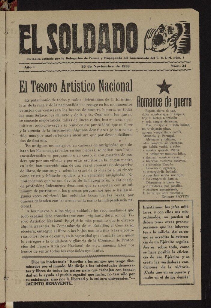 Miniatura de El Soldado del 26 de noviembre de 1938