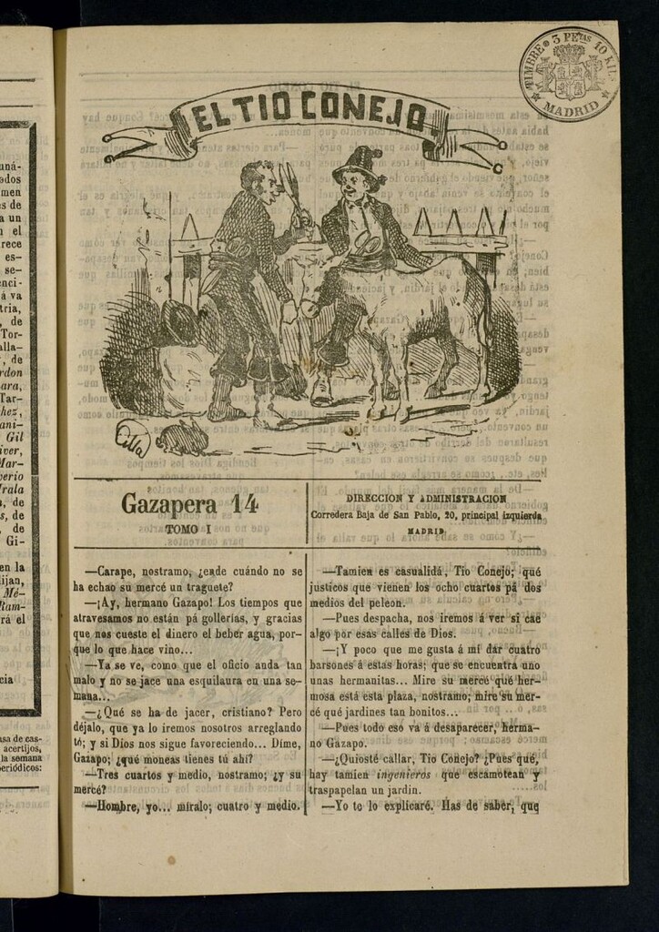 Miniatura de El Tío Conejo. Gazapera 14ª