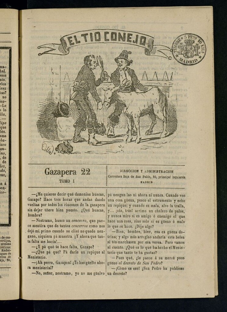 Miniatura de El Tío Conejo. Gazapera 22ª