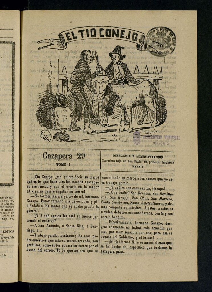 Miniatura de El Tío Conejo. Gazapera 29ª