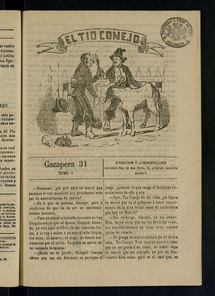 Miniatura de El Tío Conejo. Gazapera 31ª