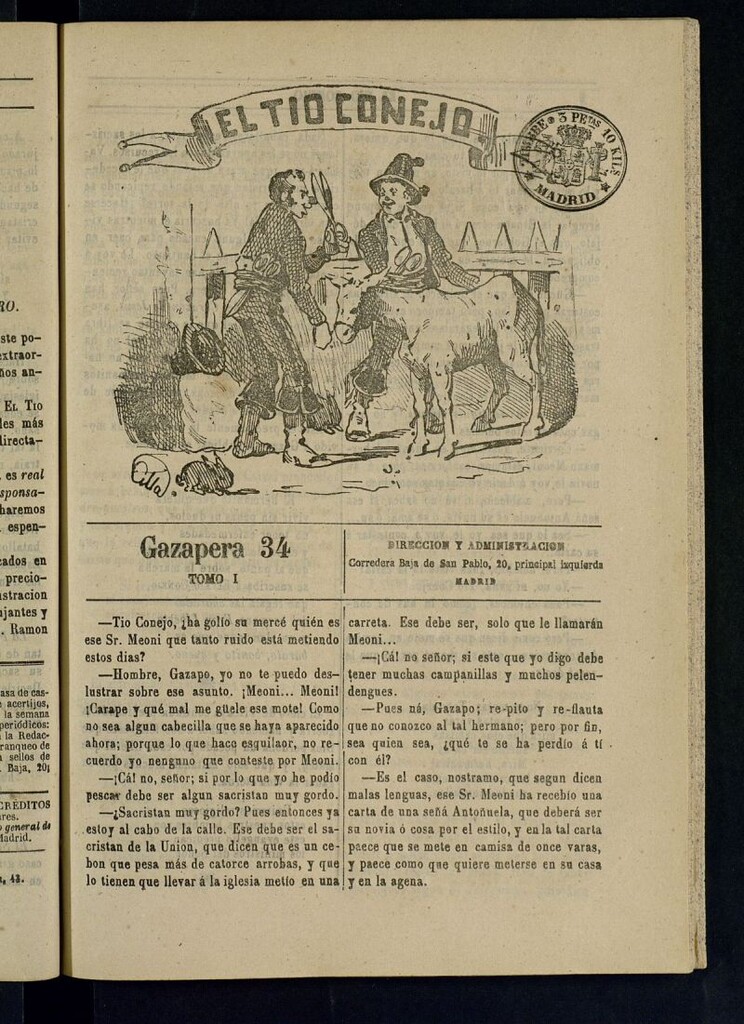 Miniatura de El Tío Conejo. Gazapera 34ª